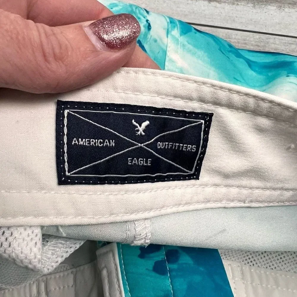 American Eagle‎ splash print swim trunks shorts